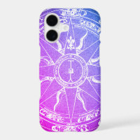 Old Compass Rose Purple iPhone Case