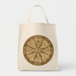 Old Compass Rose Tote Bag