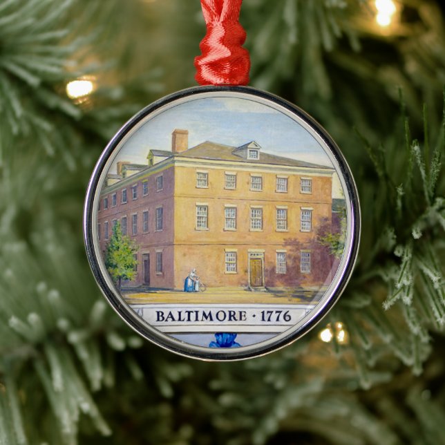 Old Congress Hall in Baltimore, Maryland Metal Ornament (Tree)