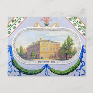 Old Congress Hall in Baltimore Maryland Postcard