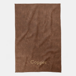 Old Copper Textured Minimal Kitchen Towel