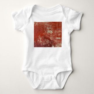 Old Copper: Vivid Metal Texture. Baby Bodysuit