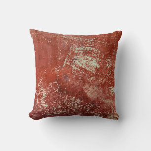 Old Copper: Vivid Metal Texture. Throw Pillow