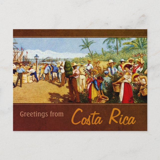 Old Costa Rican Painting Postcard (Front)