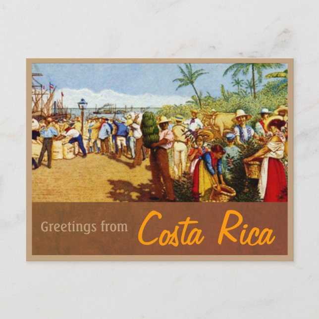 Old Costa Rican Painting Postcard (Front)