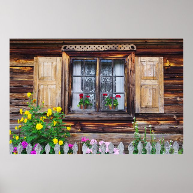 Old cottage window poster (Front)