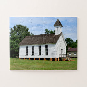 Old country church jigsaw puzzle