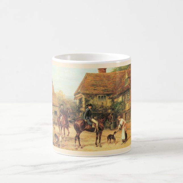Old country scene coffee mug (Center)