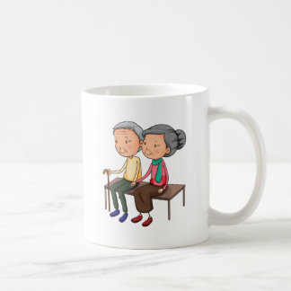 Old couple coffee mug