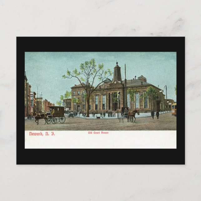 Old Court House, Newark, NJ c1910 Vintage Postcard (Front)