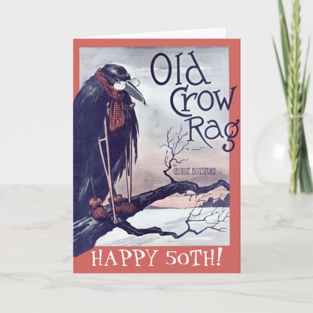 Old Crow Birthday Card (Front)