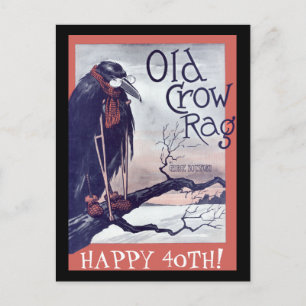 Old Crow Birthday Card