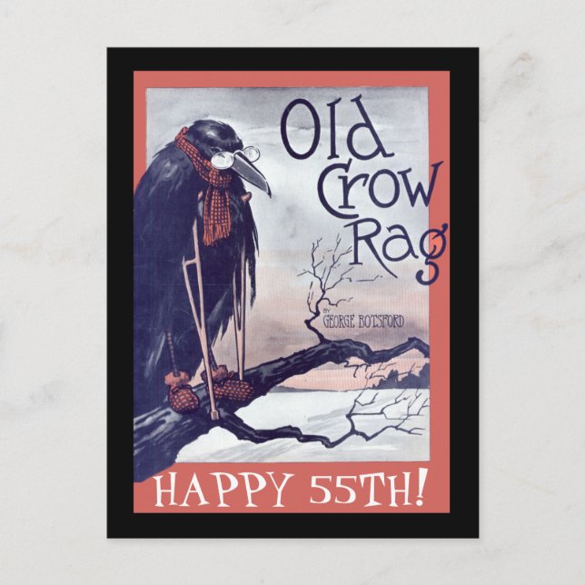 Old Crow Birthday Card (Front)
