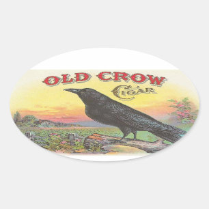 Old Crow Oval Sticker