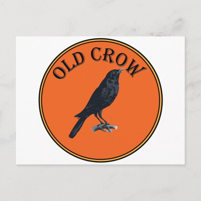 old crow postcard (Front)