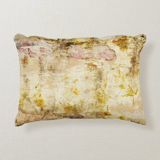 Old damaged wall backgroundabstract, aged, archite accent pillow