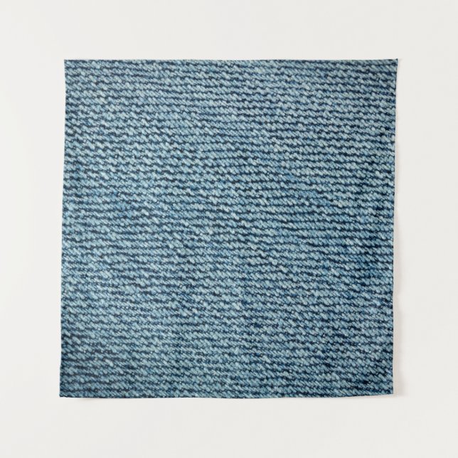 Old denim fabric background texture. abstract, anc tapestry (Front)