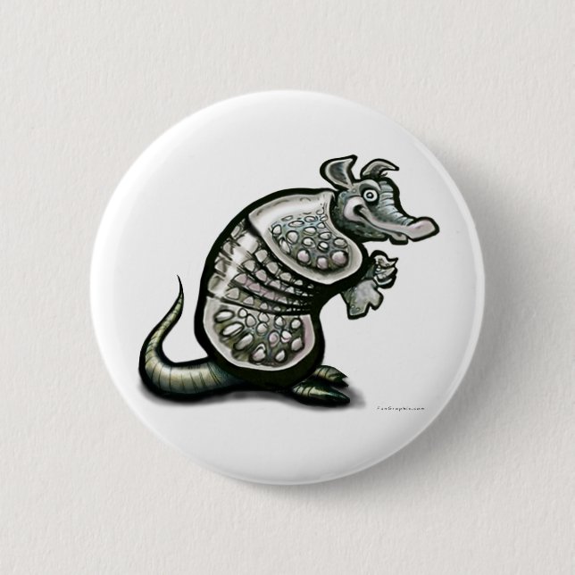 Old Dillo 2 Inch Round Button (Front)
