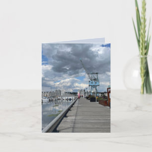 Old Dockside Crane Card