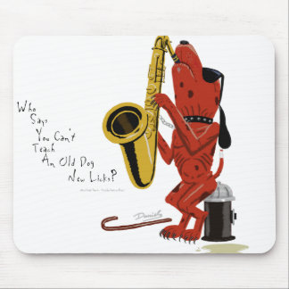 Old Dog, New Licks Mouse Pad