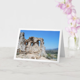 Old Domeño Castle in Domeño Viejo, Valencia, Spain Card