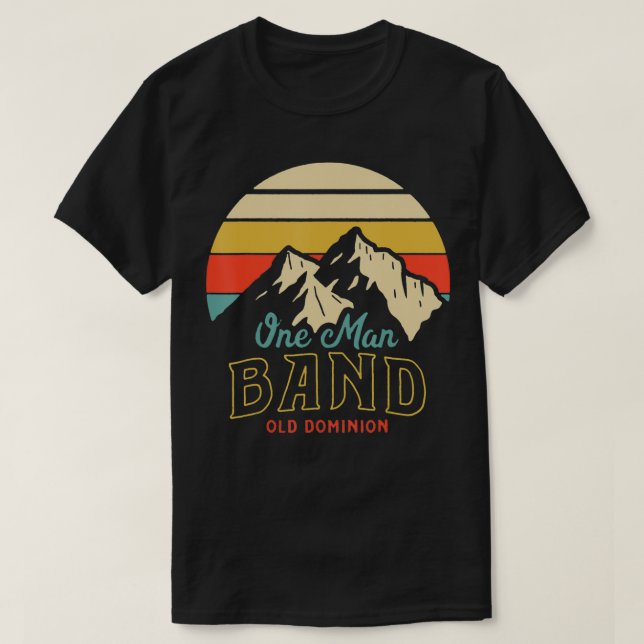Old Dominion One Man Band Mountains  T-Shirt (Design Front)