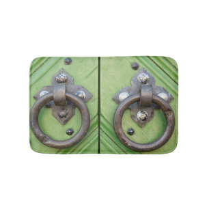 Old door bath mat
