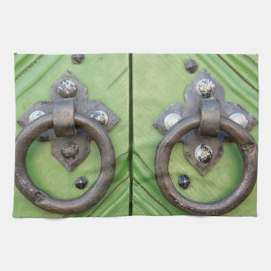 Old door kitchen towel