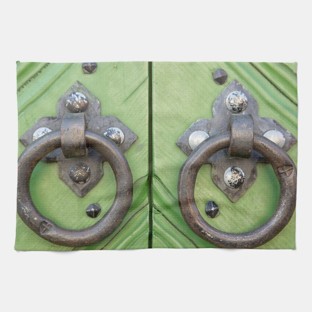 Old door kitchen towel (Horizontal)