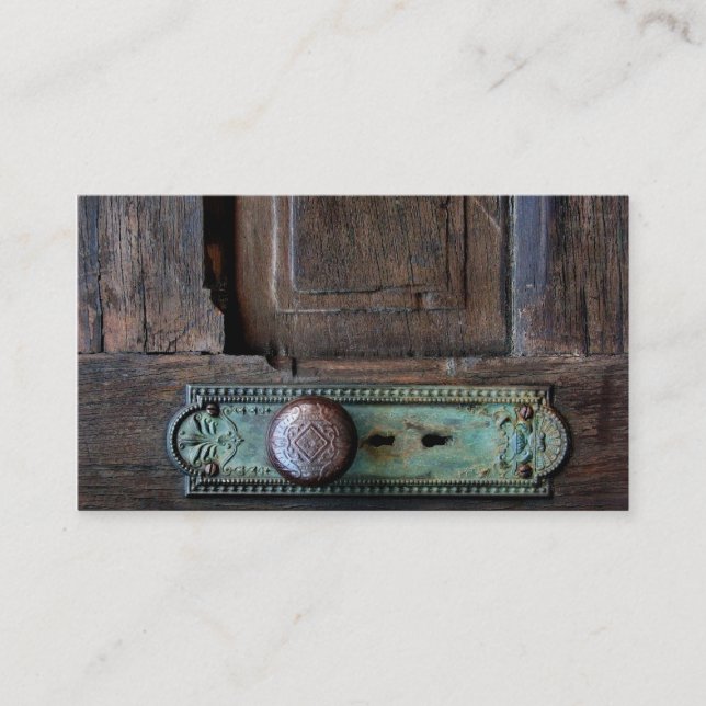 Old Door Knob business card 3.5 x 2  100 pk (Front)