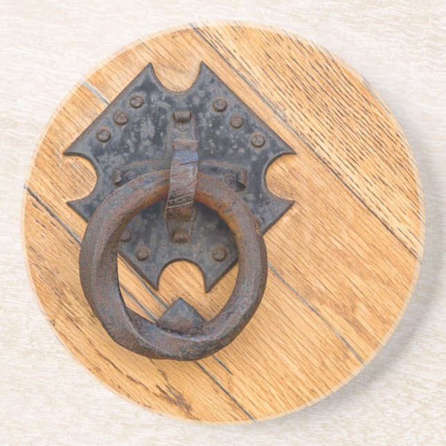 Old door knocker coaster (Front)