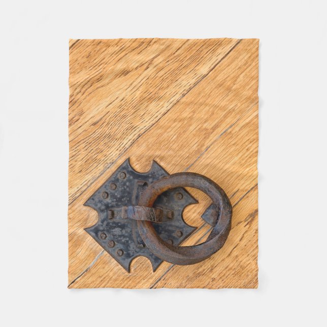 Old door knocker fleece blanket (Front)