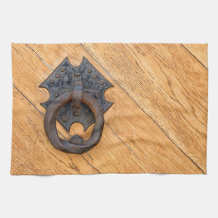 Old door knocker kitchen towel