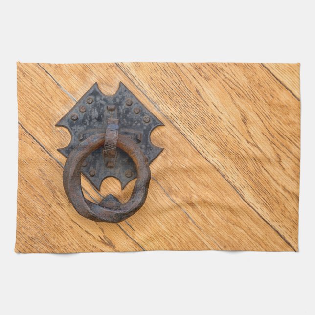 Old door knocker kitchen towel (Horizontal)