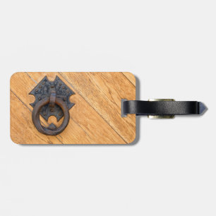 Old door knocker luggage tag