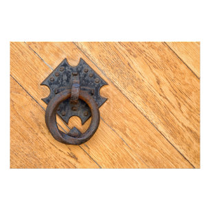 Old door knocker photo print