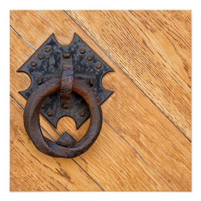 Old door knocker poster (Front)