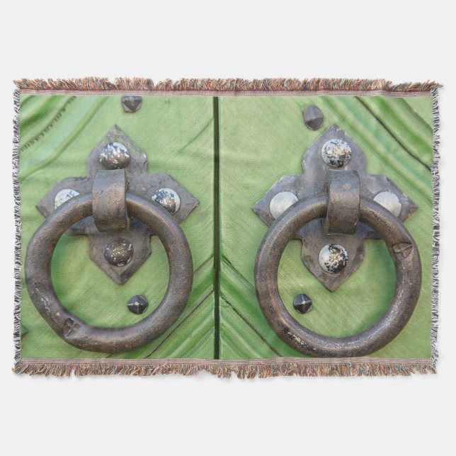 Old door throw blanket (Front)
