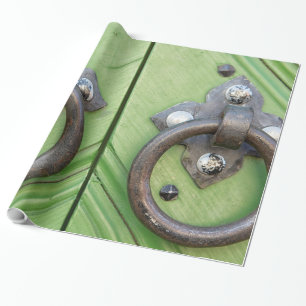 Old door wrapping paper