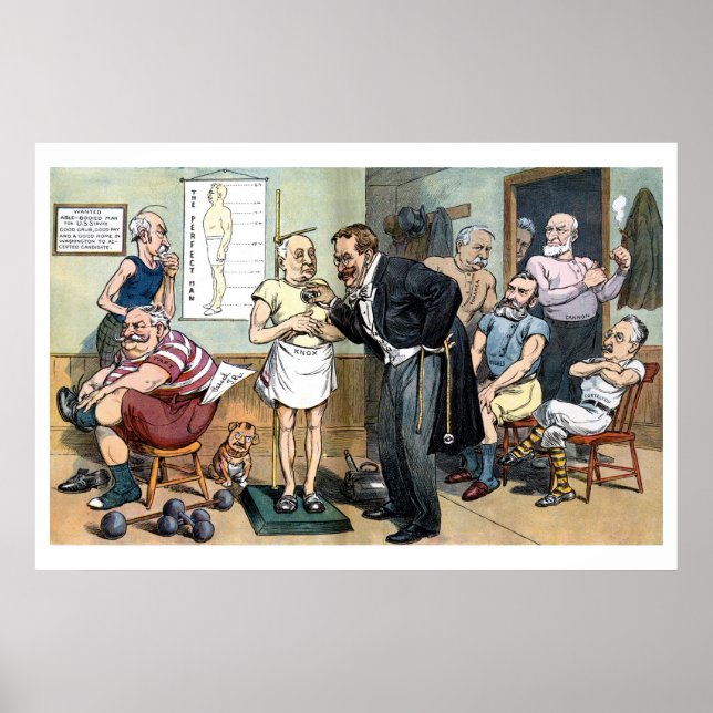 Old Dr. Roosevelt 1907 vintage political cartoon Poster (Front)