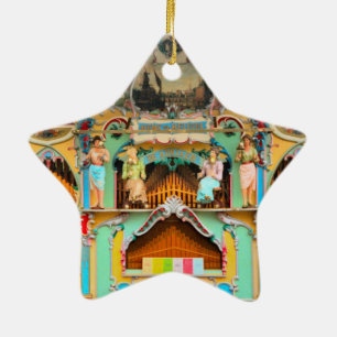 Old Dutch barrel organ Ceramic Ornament