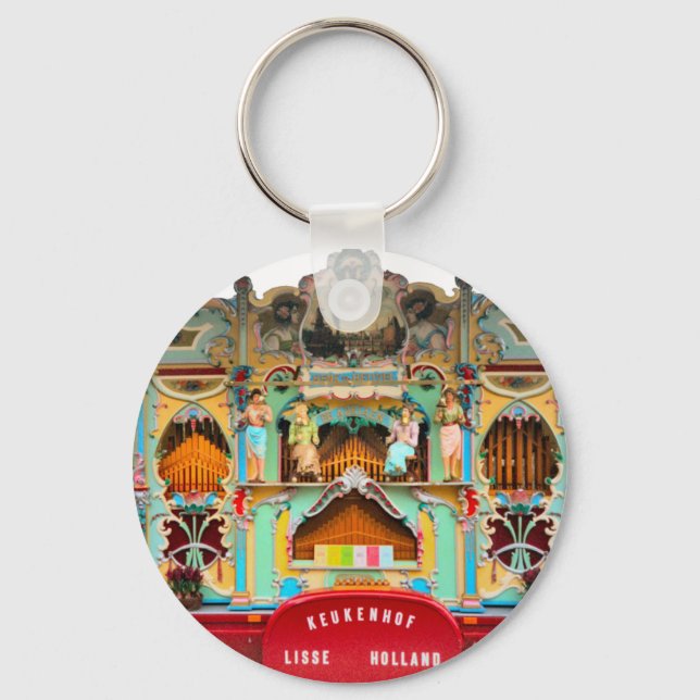 Old Dutch barrel organ Keychain (Front)