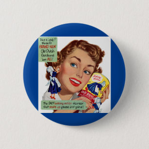 Old Dutch Cleanser lady 2 Inch Round Button