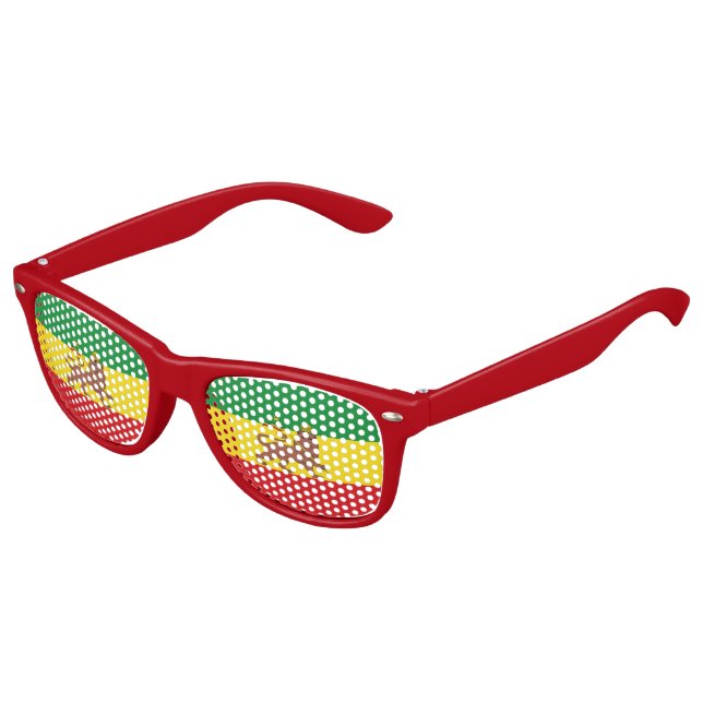 Old Ehtiopian flag Kids Sunglasses (Angled)