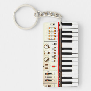 Old Electric Keyboard Keychain