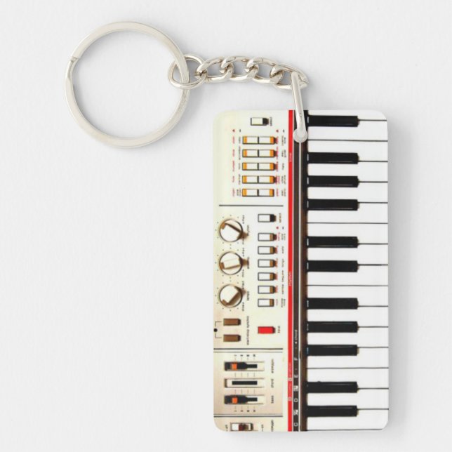 Old Electric Keyboard Keychain (Front)