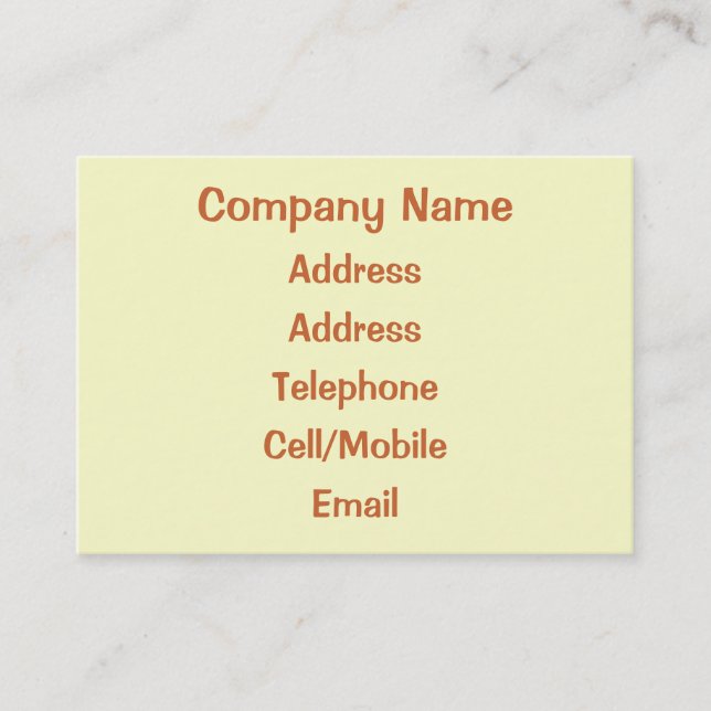 OLD ENGLAND BUSINESS CARD (Front)