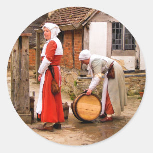 OLD ENGLAND CLASSIC ROUND STICKER