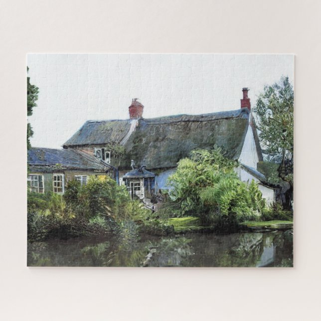 OLD ENGLAND COTTAGE JIGSAW PUZZLE (Horizontal)