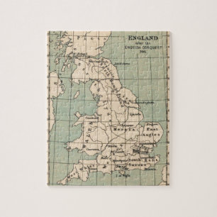 Old England Map Jigsaw Puzzle